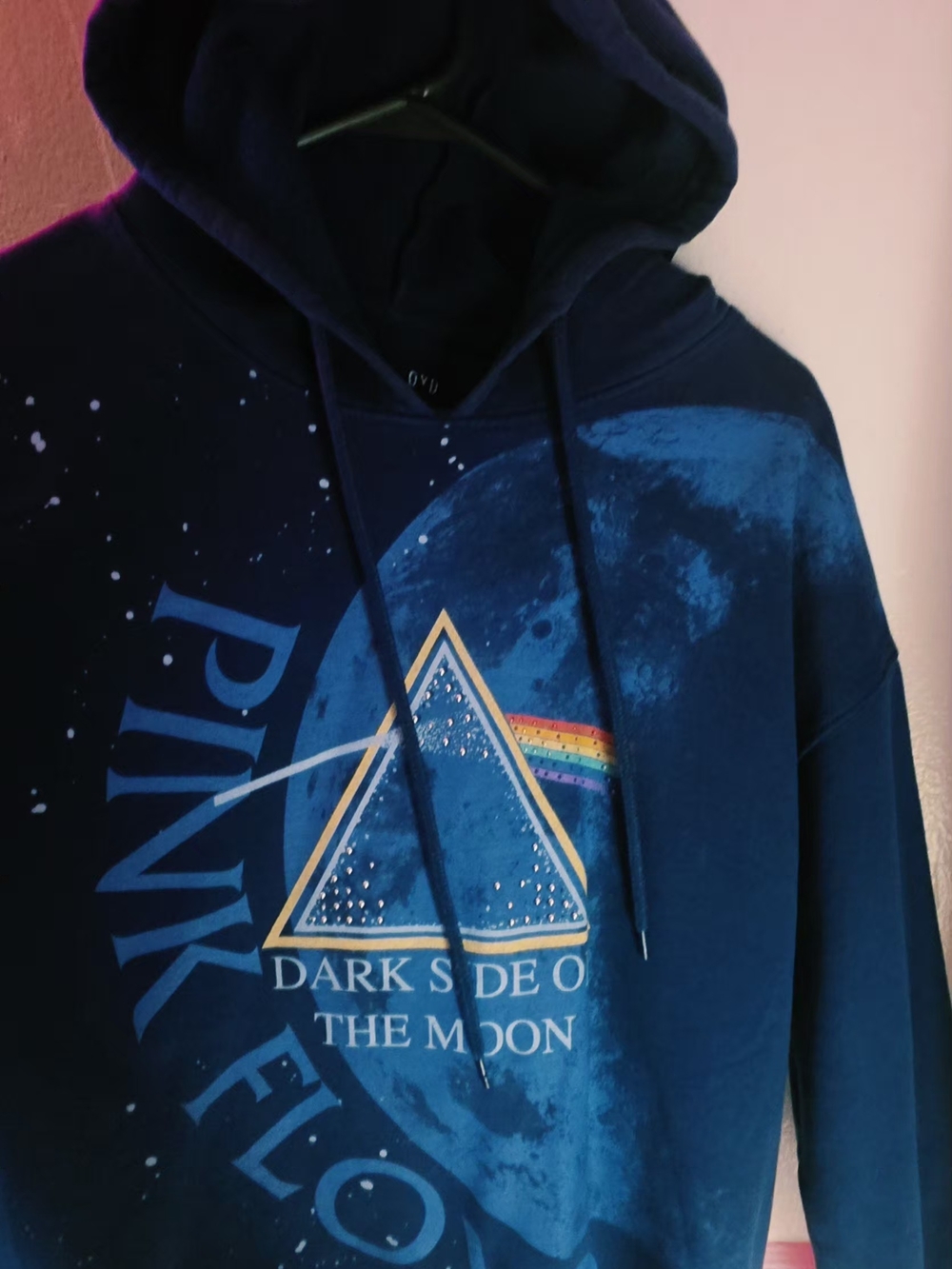 Pink Floyd Navy Blue Dark Side Prism Pullover Hoodie